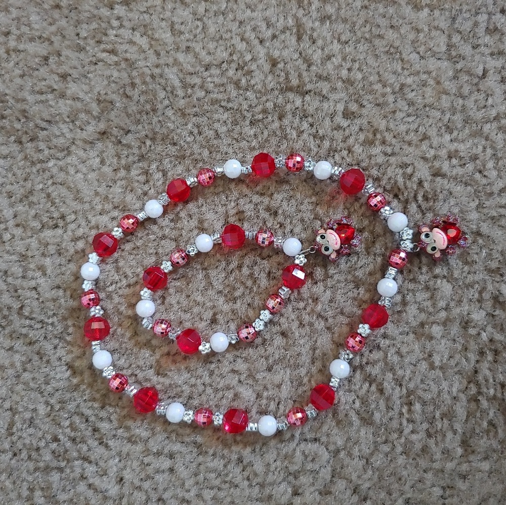 Claire's monkey necklace and braclet